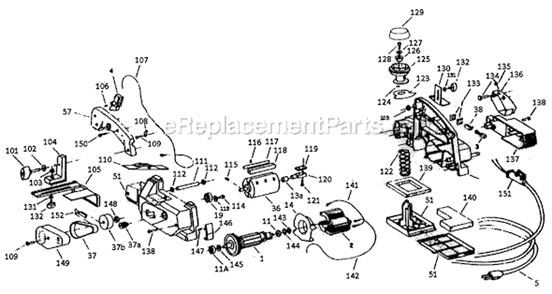 Part Location Diagram of 42267 Porter Cable Cutter Model 367